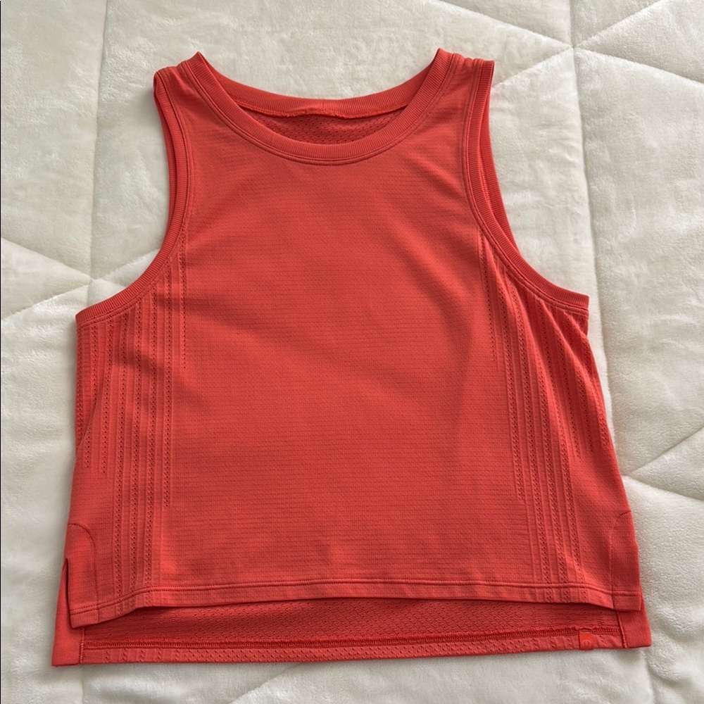 Orange lululemon tank top